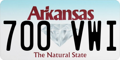 AR license plate 700VWI