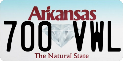 AR license plate 700VWL