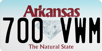 AR license plate 700VWM