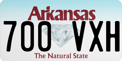AR license plate 700VXH