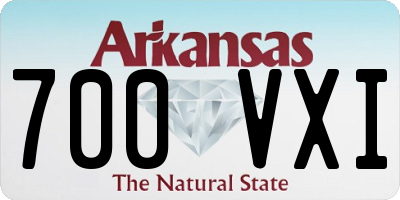 AR license plate 700VXI