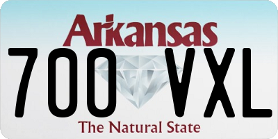 AR license plate 700VXL