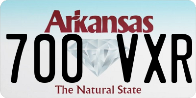 AR license plate 700VXR