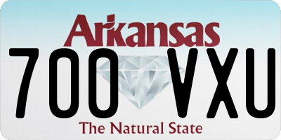 AR license plate 700VXU