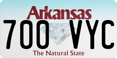 AR license plate 700VYC