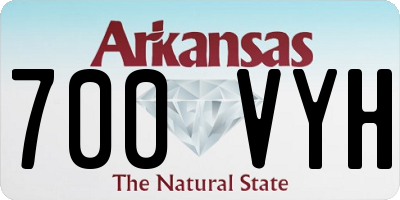AR license plate 700VYH