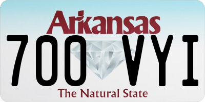 AR license plate 700VYI