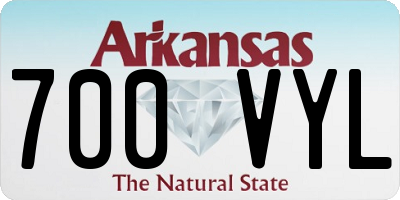 AR license plate 700VYL
