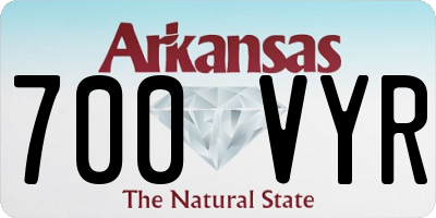 AR license plate 700VYR