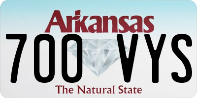 AR license plate 700VYS