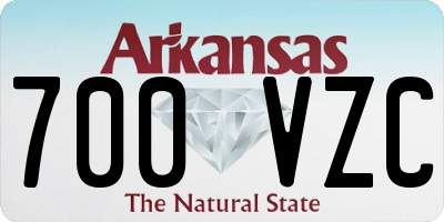 AR license plate 700VZC