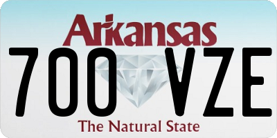AR license plate 700VZE
