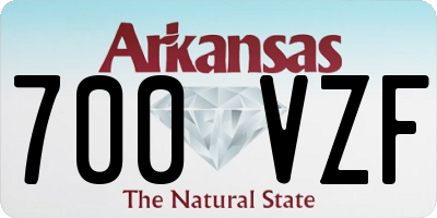 AR license plate 700VZF