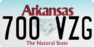 AR license plate 700VZG