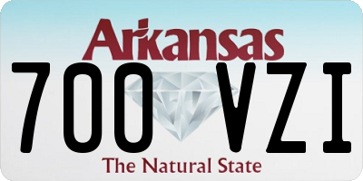 AR license plate 700VZI