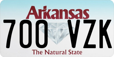 AR license plate 700VZK