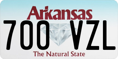 AR license plate 700VZL