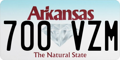 AR license plate 700VZM