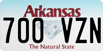 AR license plate 700VZN