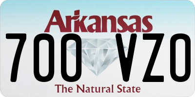 AR license plate 700VZO