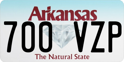 AR license plate 700VZP