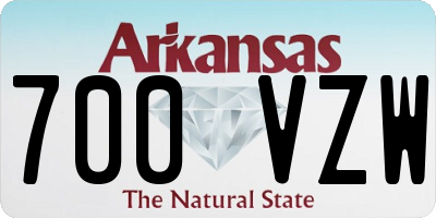 AR license plate 700VZW