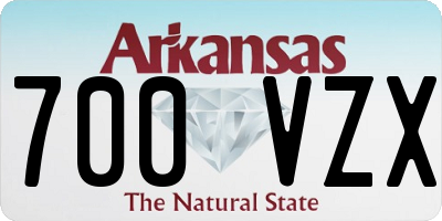 AR license plate 700VZX