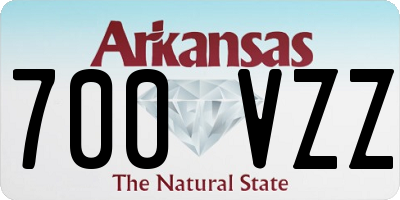 AR license plate 700VZZ
