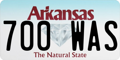 AR license plate 700WAS