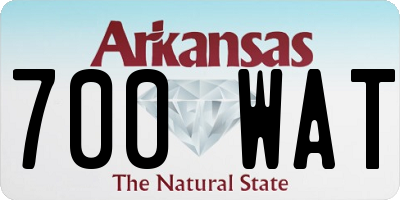 AR license plate 700WAT