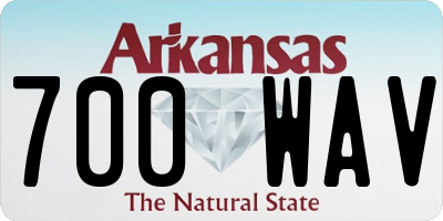 AR license plate 700WAV