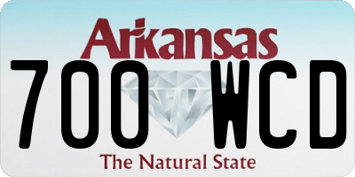 AR license plate 700WCD