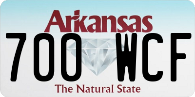 AR license plate 700WCF