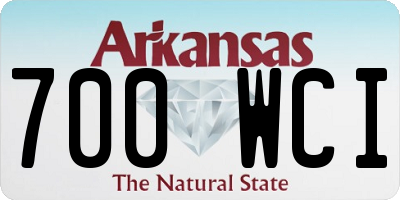 AR license plate 700WCI