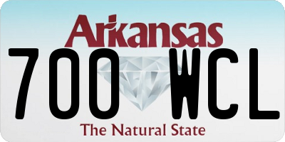 AR license plate 700WCL