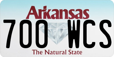 AR license plate 700WCS