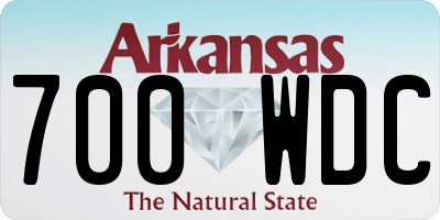 AR license plate 700WDC