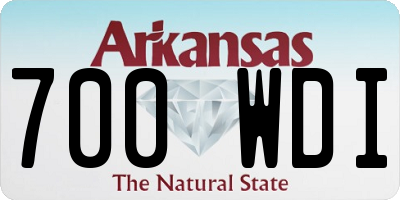 AR license plate 700WDI