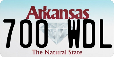 AR license plate 700WDL