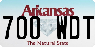 AR license plate 700WDT
