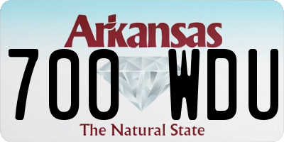 AR license plate 700WDU