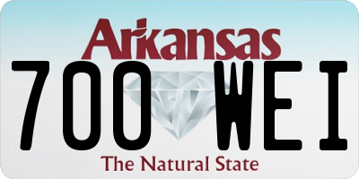 AR license plate 700WEI