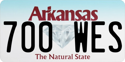 AR license plate 700WES