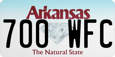 AR license plate 700WFC