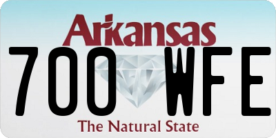 AR license plate 700WFE