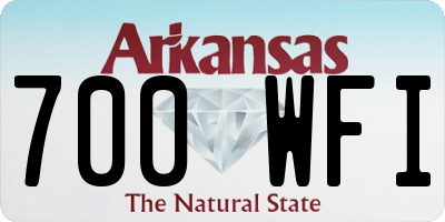 AR license plate 700WFI