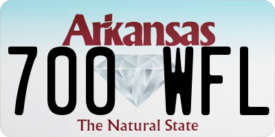 AR license plate 700WFL