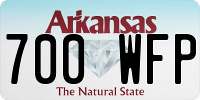 AR license plate 700WFP