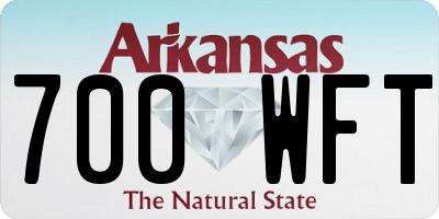 AR license plate 700WFT