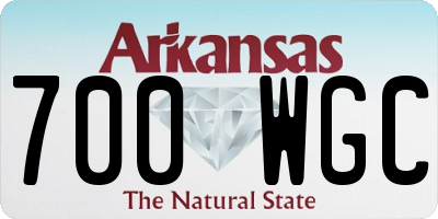 AR license plate 700WGC